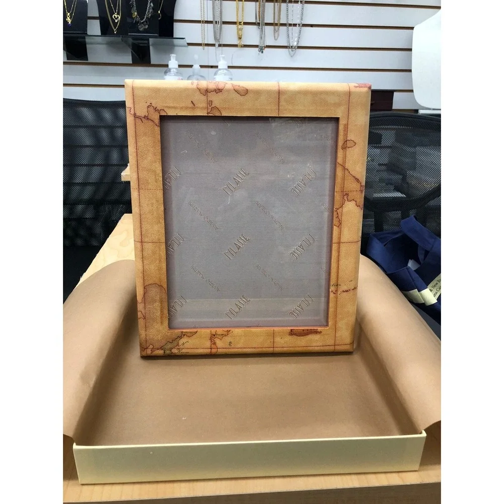 Leather Photo Frame - 8 x 10 ALVIERO MARTINI 1A Classe Geo -NWB